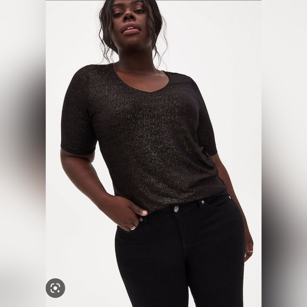 3X Torrid Black Short Sleeve Tee